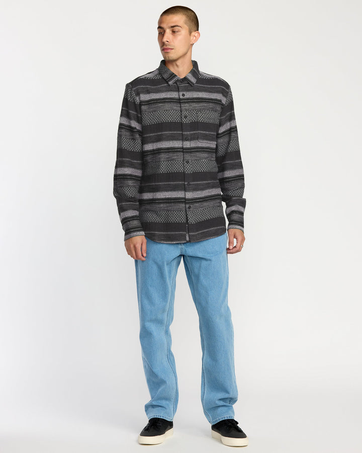 Volcom Confuzzled Long Sleeve Shirt - Black - Sun Diego Boardshop