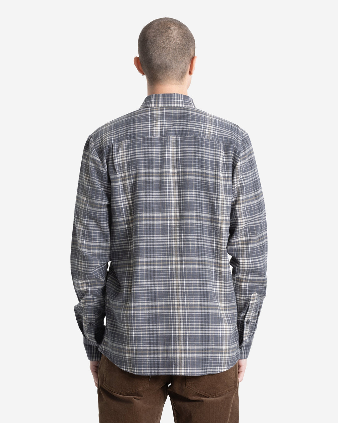 Volcom Netastone Flannel Long Sleeve Shirt - Asphalt Black - Sun Diego Boardshop