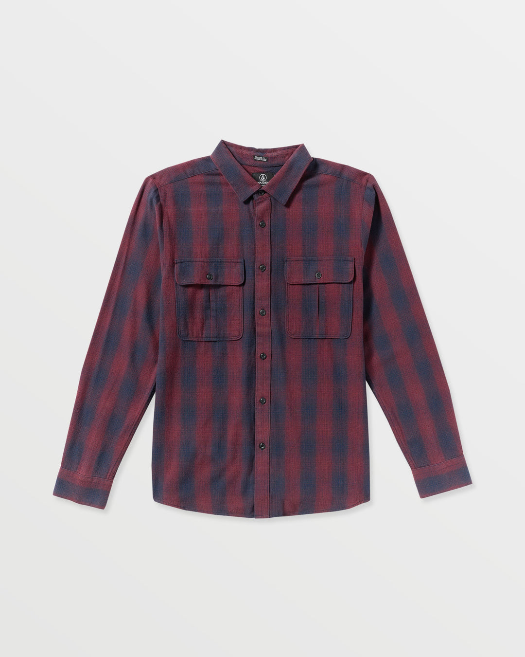Volcom Men'S Shadowstone Flannel Long Sleeve Shirt - Navy - Sun Diego Boardshop