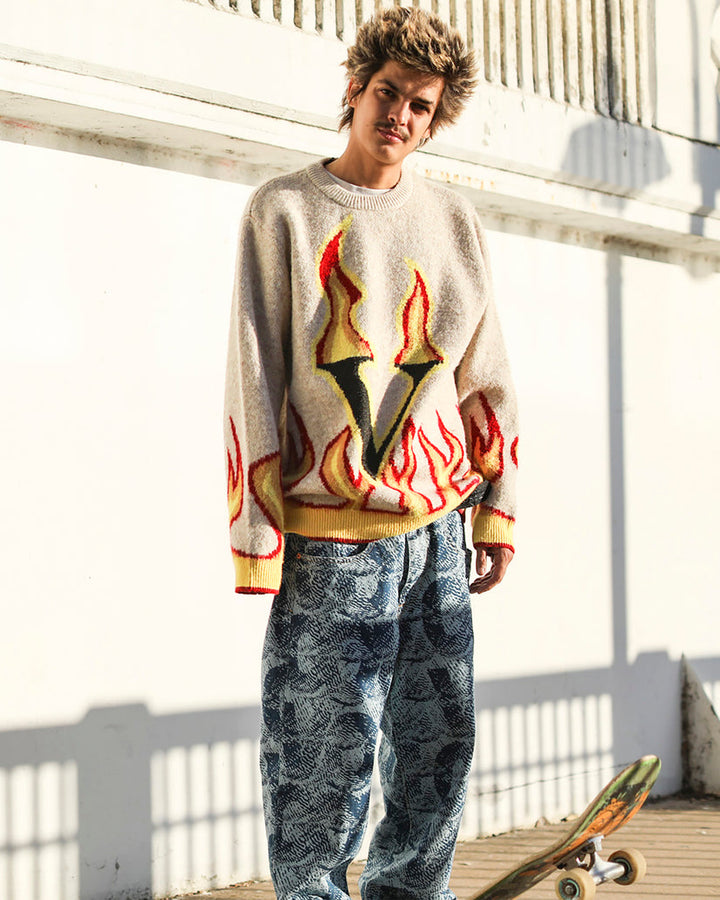 Volcom Fergadelic Sweater - DIRTY WHITE - Sun Diego Boardshop