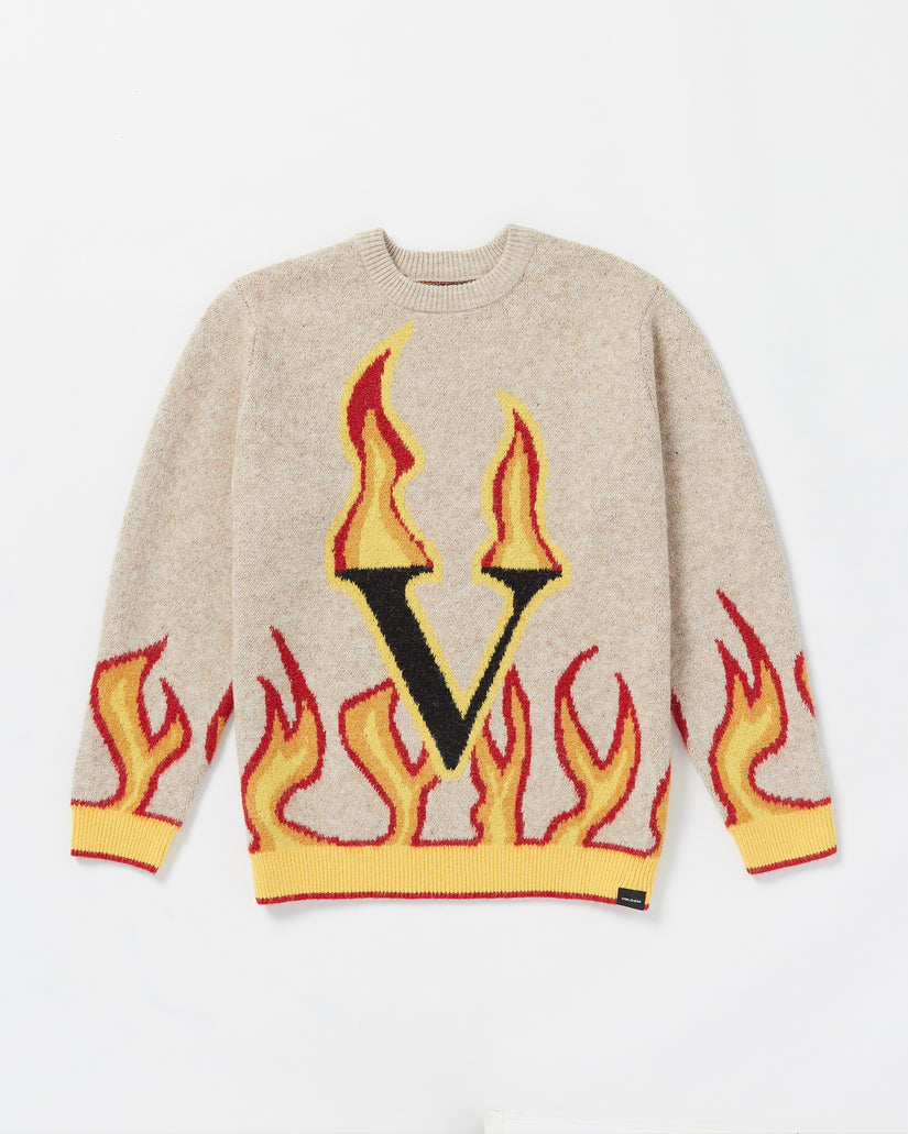 Volcom Fergadelic Sweater - DIRTY WHITE - Sun Diego Boardshop