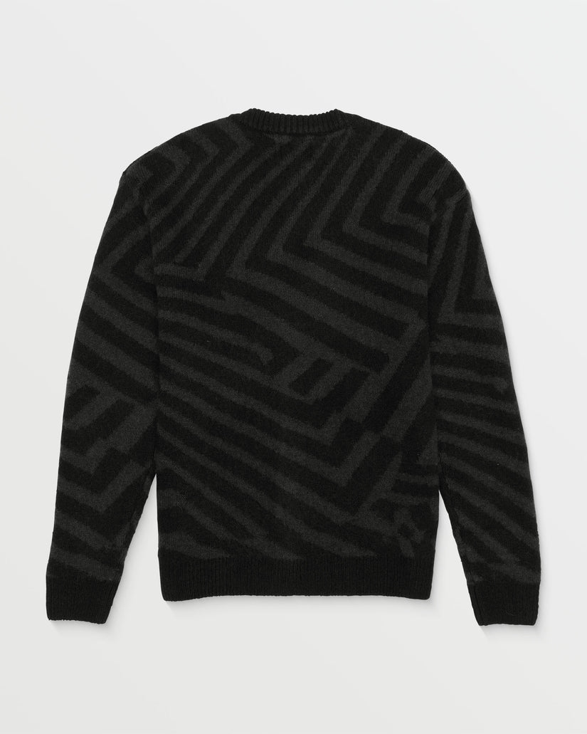 Volcom Driftop Cardigan Sweater - BLACK - Sun Diego Boardshop