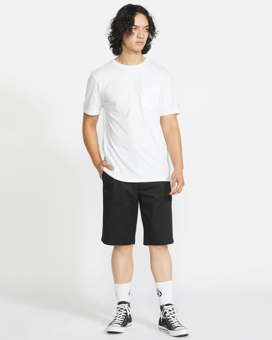 Volcom Frickin Modern Stretch Shorts - Black - Sun Diego Boardshop