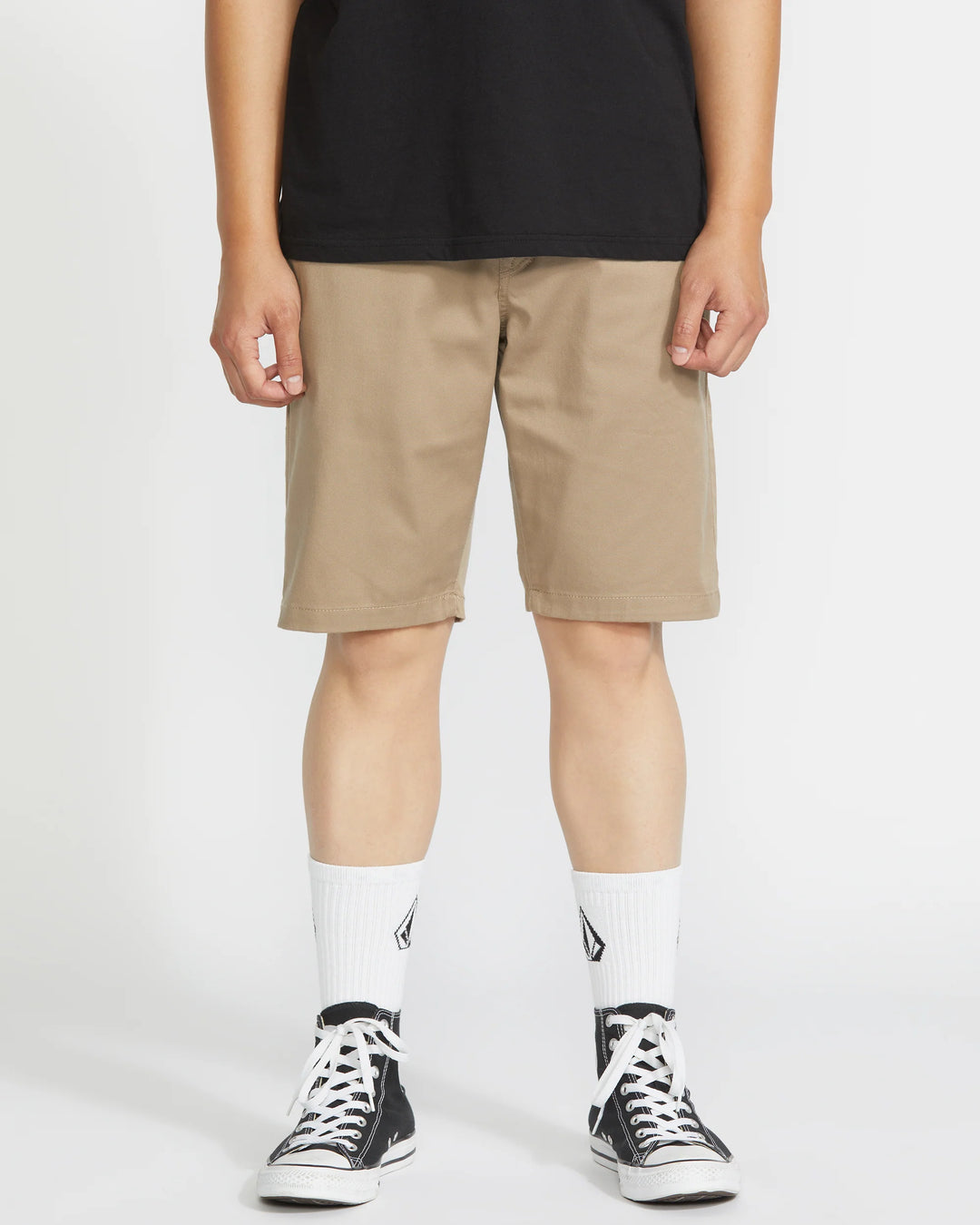 Volcom Men's Frickin Modern Stretch Shorts - Khaki - Sun Diego Boardshop