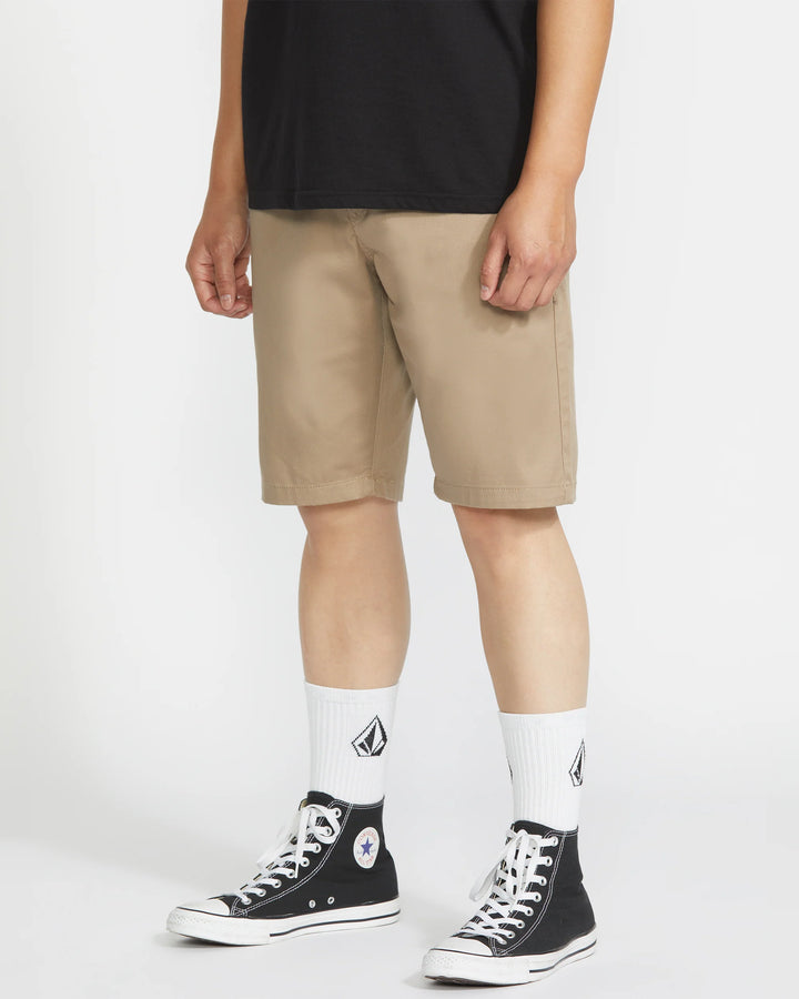 Volcom Men's Frickin Modern Stretch Shorts - Khaki - Sun Diego Boardshop