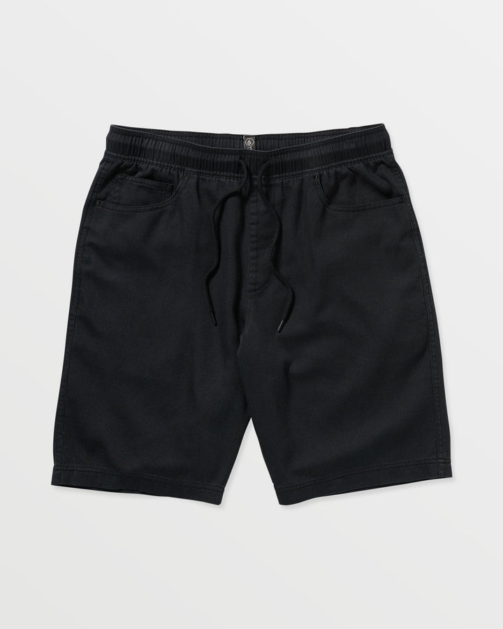Volcom Vs91 Elastic Waist Shorts 20" - Black - Sun Diego Boardshop