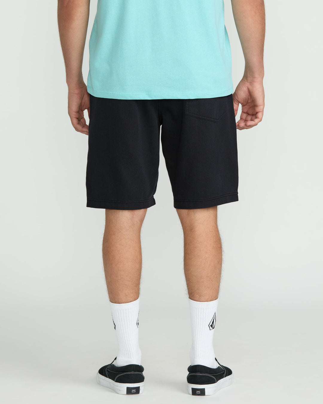 Volcom Vs91 Elastic Waist Shorts 20" - Black - Sun Diego Boardshop