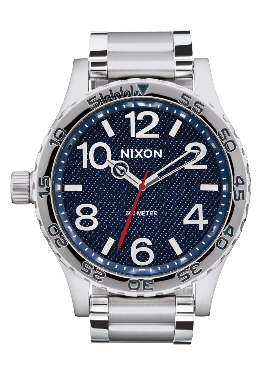 Nixon-WATCHES 51-30 - SILVER/DENIM - Sun Diego Boardshop