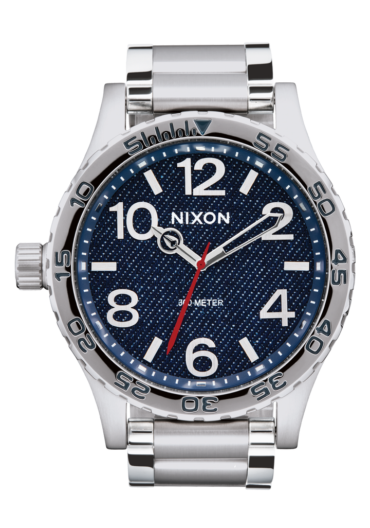 Nixon-WATCHES 51-30 - SILVER/DENIM - Sun Diego Boardshop