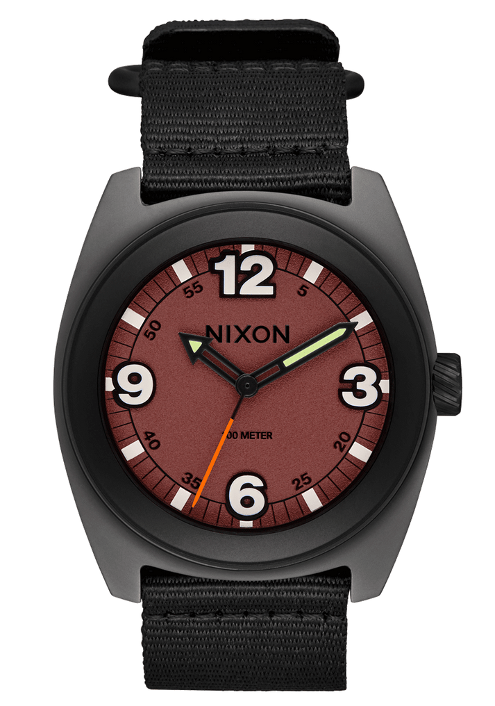 Nixon Clutch 42 - GUNMETAL/HOT SAUCE - Sun Diego Boardshop