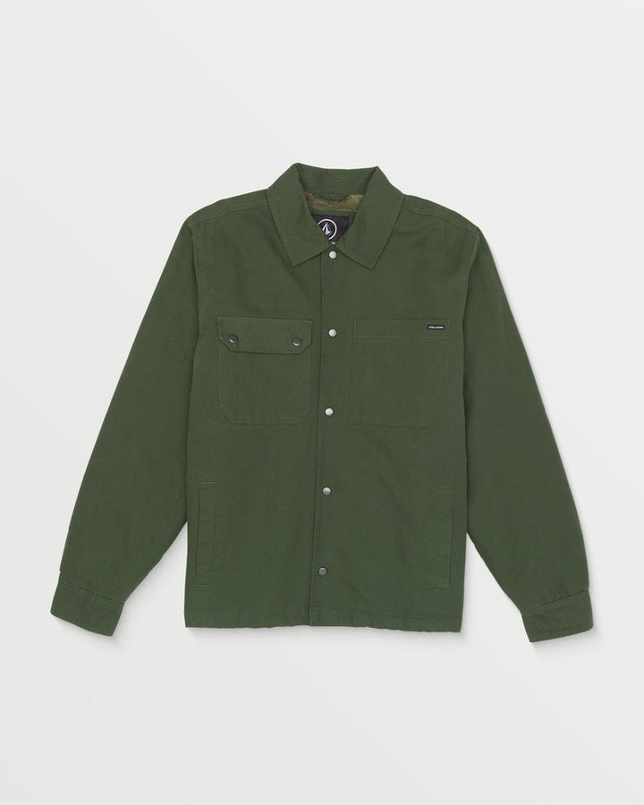 Volcom Larkin Lined Jacket - SQUADRON GREEN - Sun Diego Boardshop