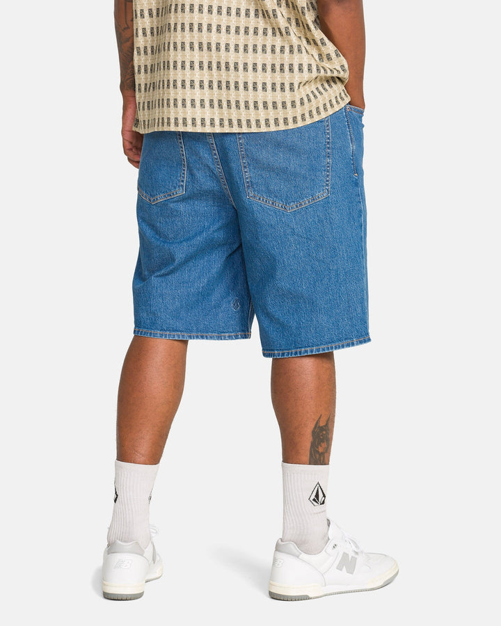 Volcom Men's Billow Denim Shorts - Bold Blue