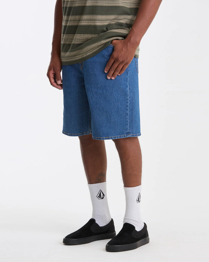 Volcom Men's Billow Denim Shorts - Bold Blue