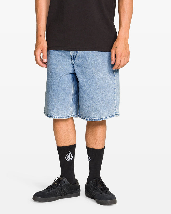 Volcom Men's Billow Denim Shorts - Pale Aqua