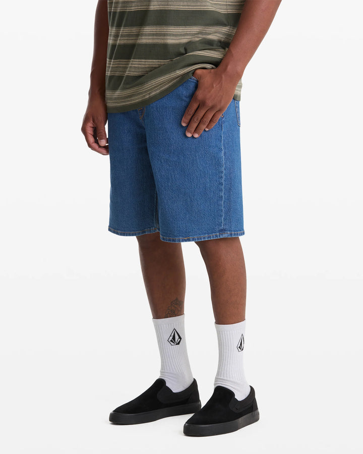 Volcom Men's Billow Denim Shorts - Bold Blue