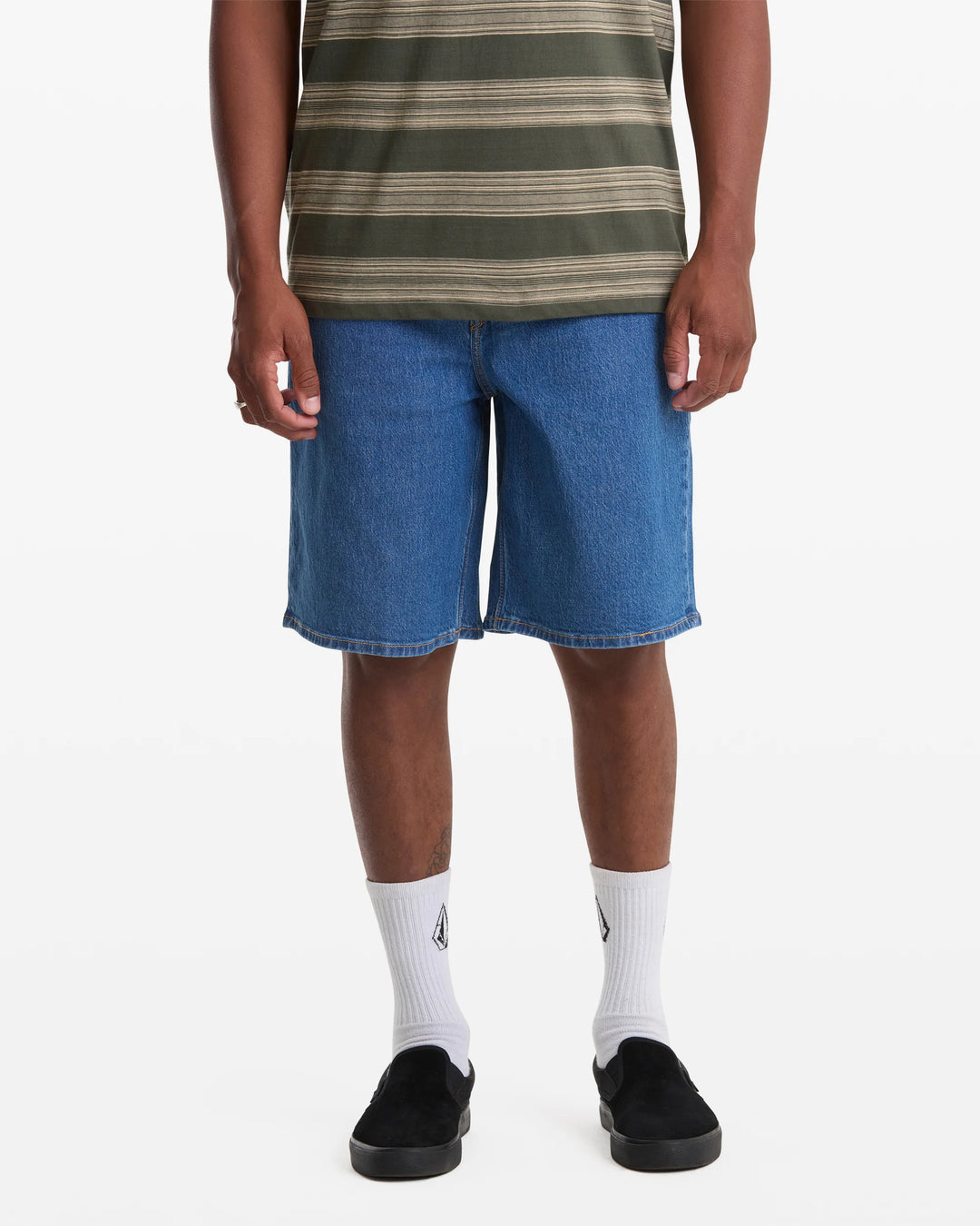 Volcom Men's Billow Denim Shorts - Bold Blue