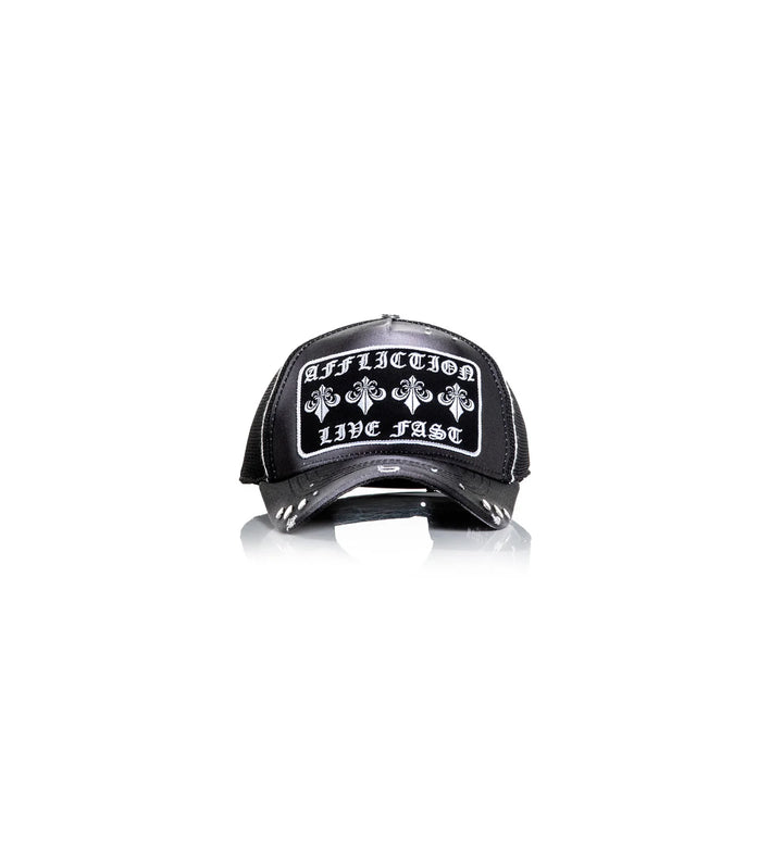 Affliction Men's Life Hat - Black Potassium Spray