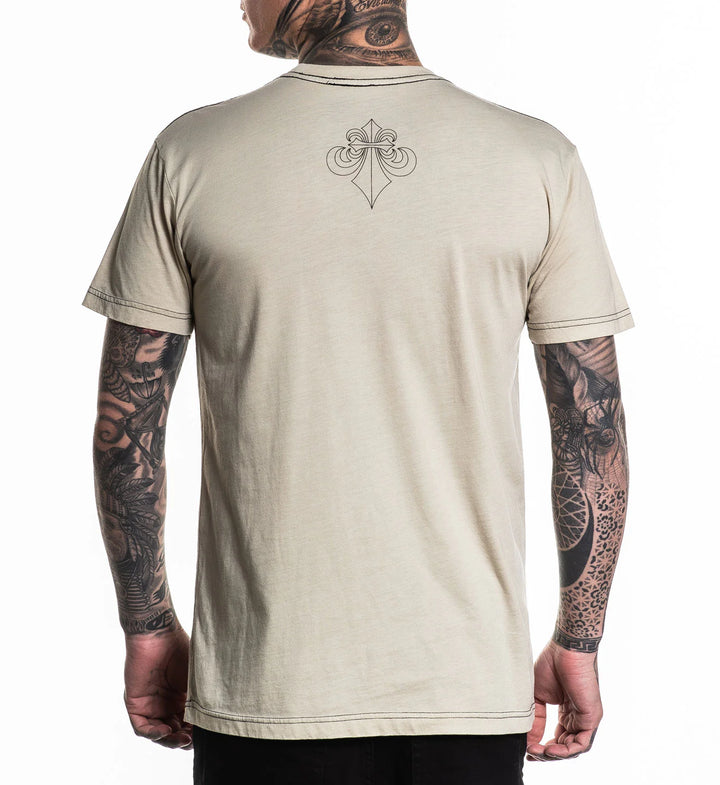 Affliction Men's Black Night Tee - Sand