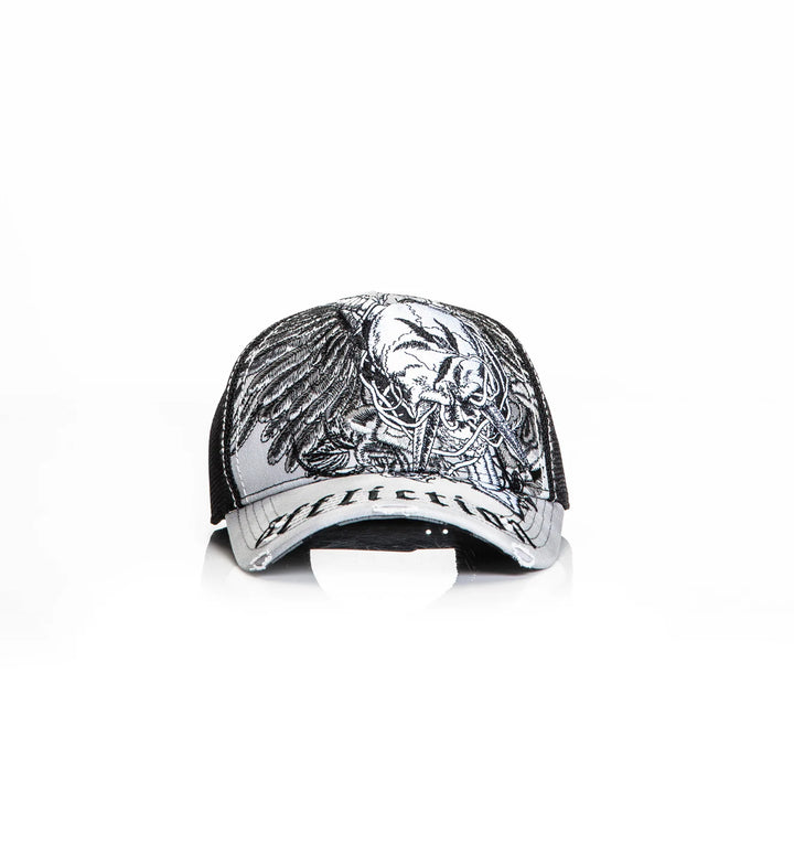 Affliction Men's Crossed Over Hat - White