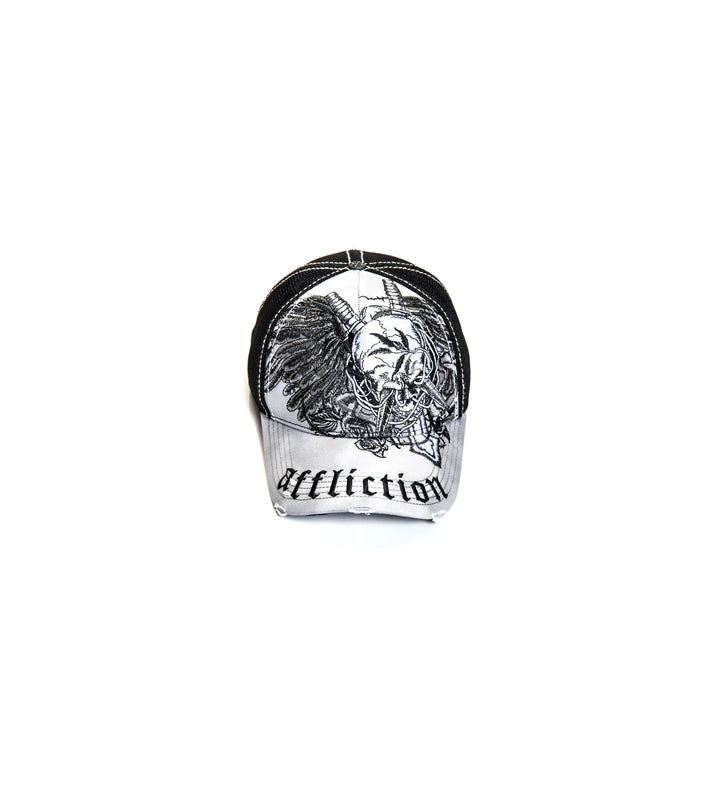 Affliction Men's Crossed Over Hat - White