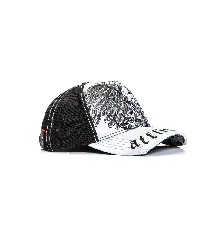 Affliction Men's Crossed Over Hat - White