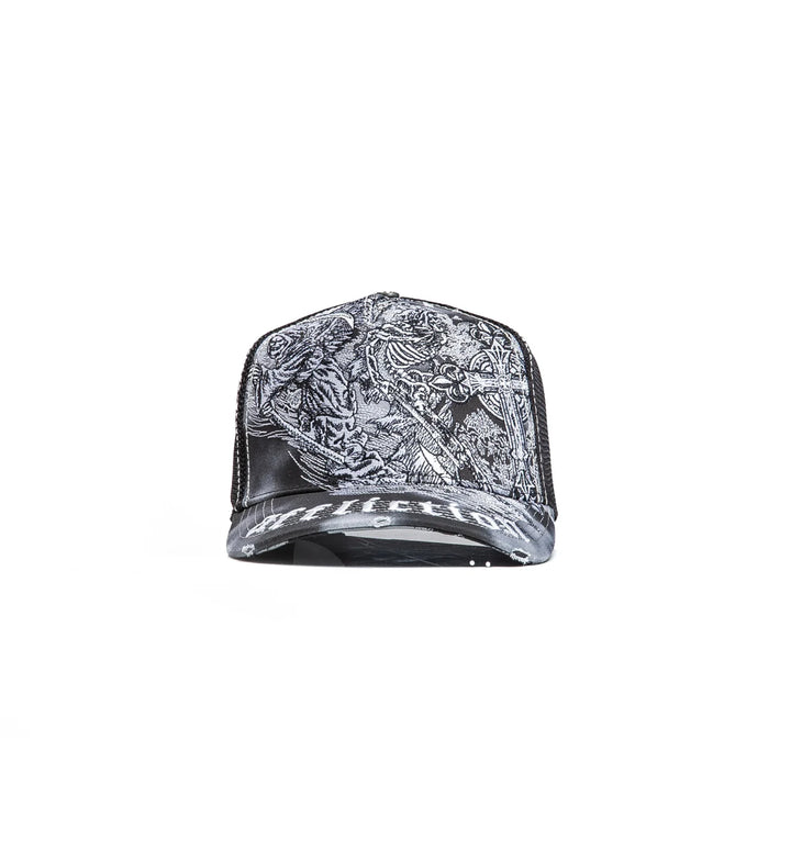 Affliction Men's Mortal Veil Hat - Black Potassium Spray