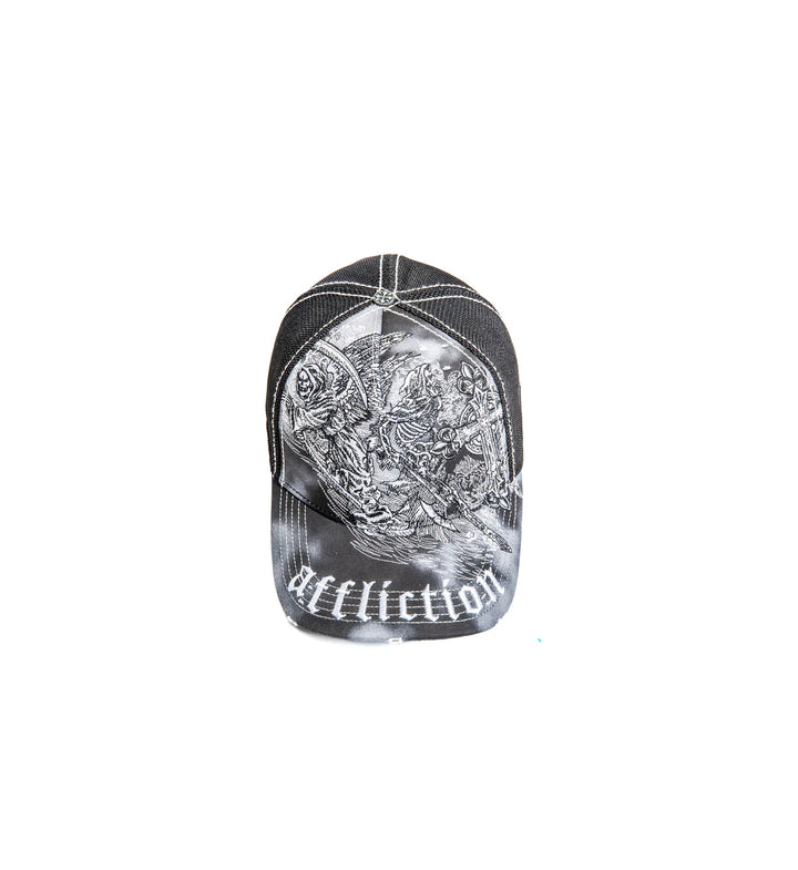 Affliction Men's Mortal Veil Hat - Black Potassium Spray