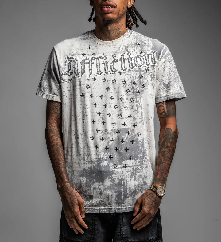 Affliction Men's Retrospect Tee - Vintage White