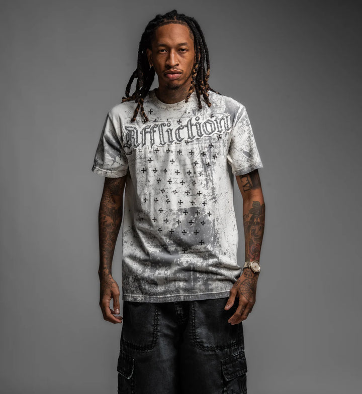 Affliction Men's Retrospect Tee - Vintage White