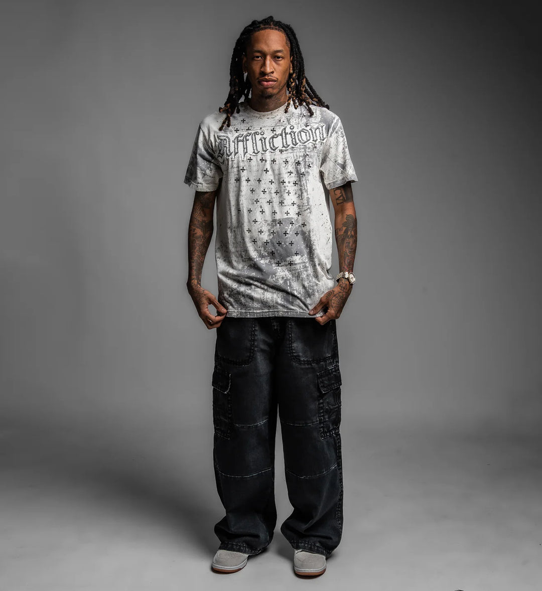 Affliction Men's Retrospect Tee - Vintage White