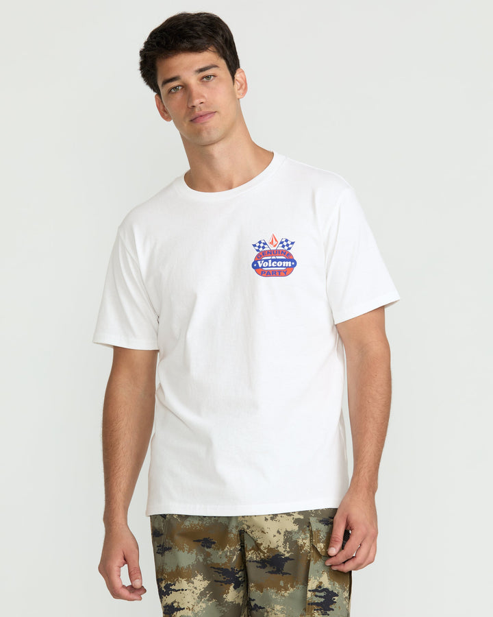 Volcom Fifth Gear Short Sleeve Tee - White - Sun Diego Boardshop
