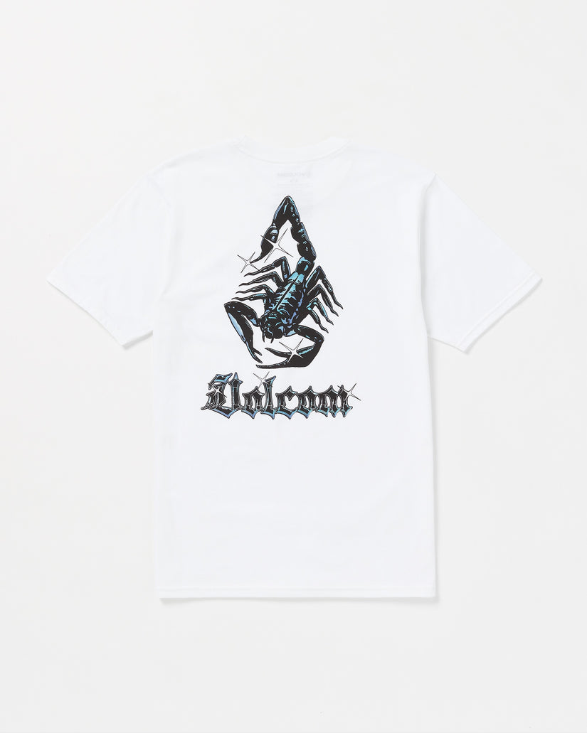 Volcom Blazing Venom Short Sleeve Tee - WHITE - Sun Diego Boardshop