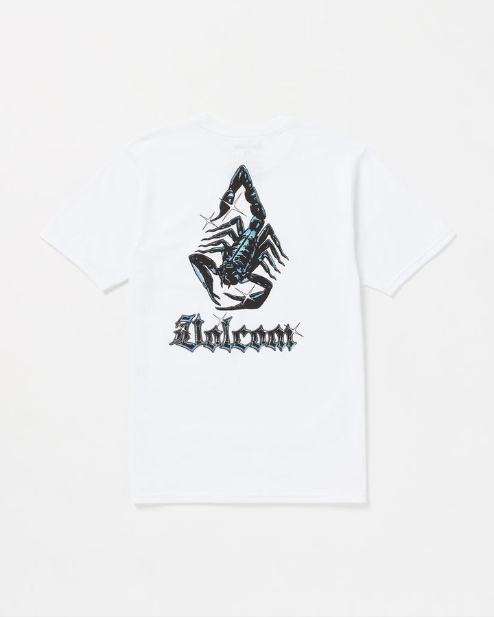 Volcom Blazing Venom Short Sleeve Tee - WHITE - Sun Diego Boardshop