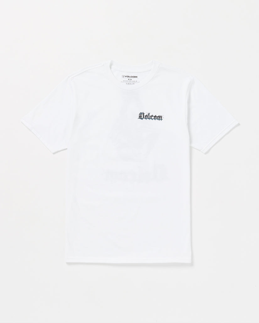 Volcom Blazing Venom Short Sleeve Tee - WHITE - Sun Diego Boardshop