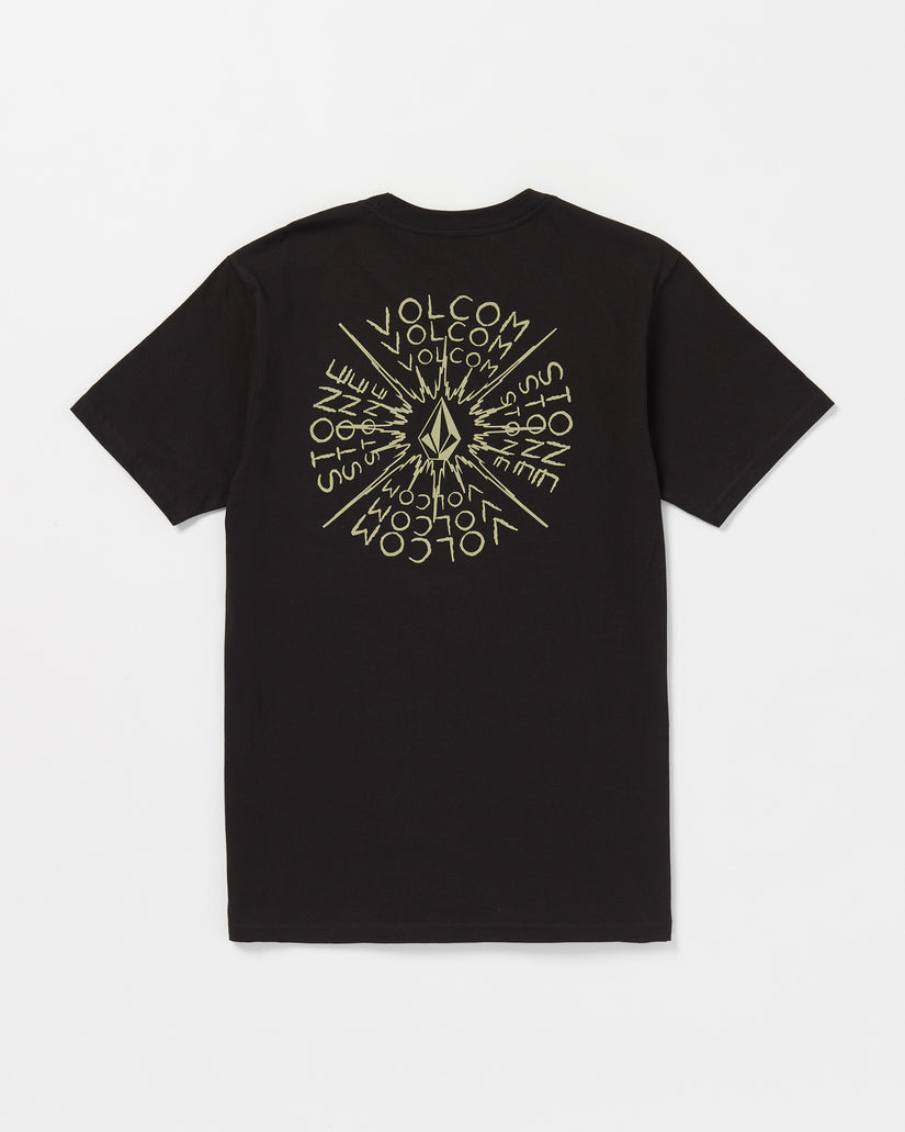 Volcom Spiraling Short Sleeve Tee - BLACK - Sun Diego Boardshop