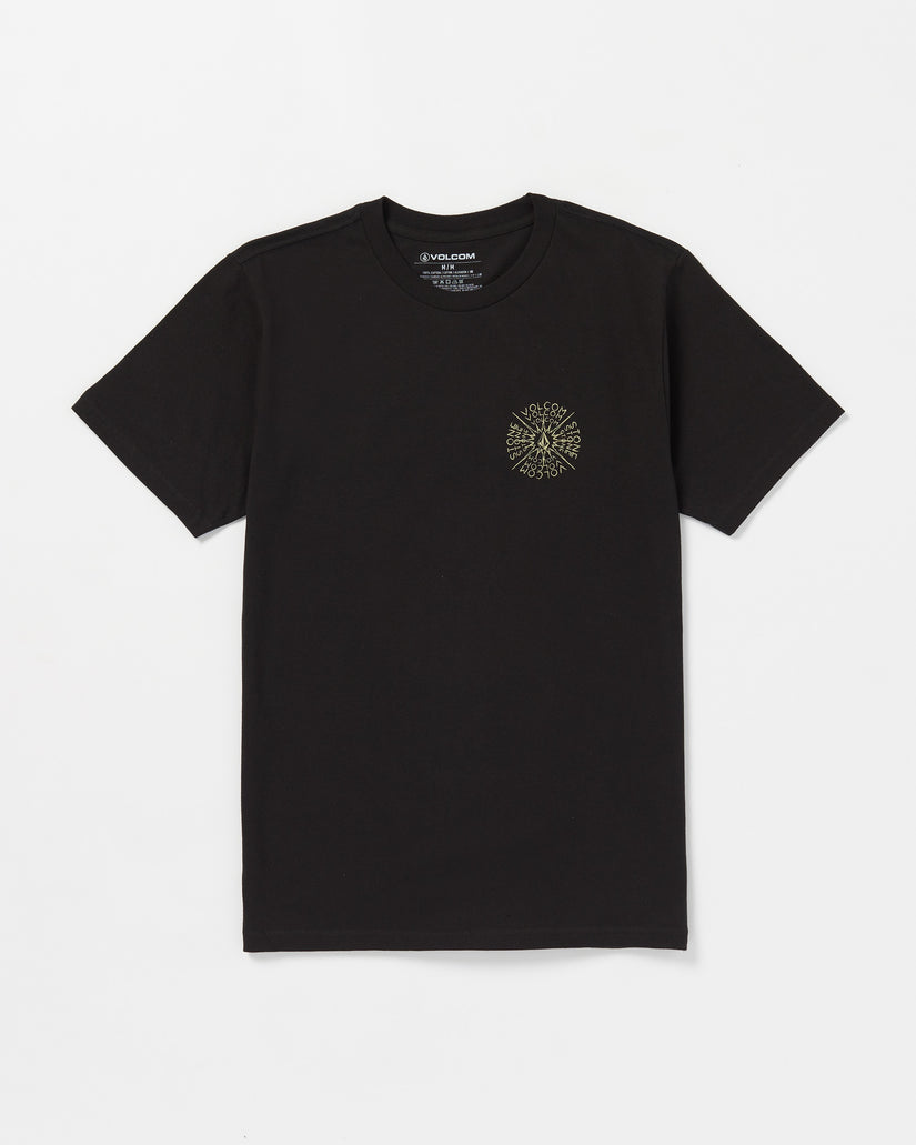 Volcom Spiraling Short Sleeve Tee - BLACK - Sun Diego Boardshop