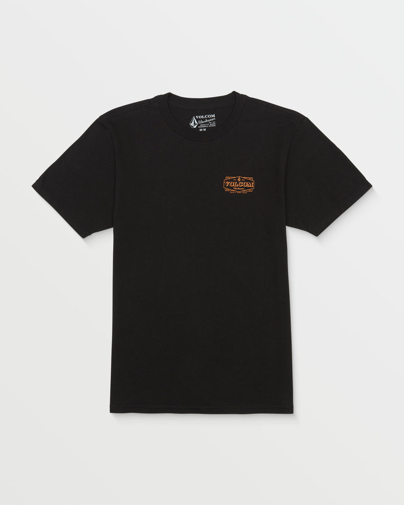 Volcom Workwear Union Short Sleeve Tee - BLACK - Sun Diego Boardshop