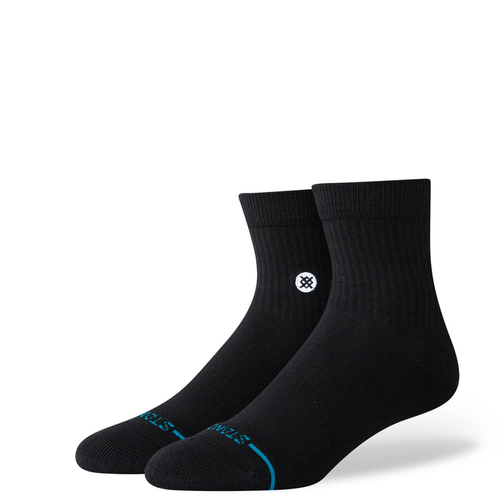 Stance Icon Quarter Socks - BLACK - Sun Diego Boardshop