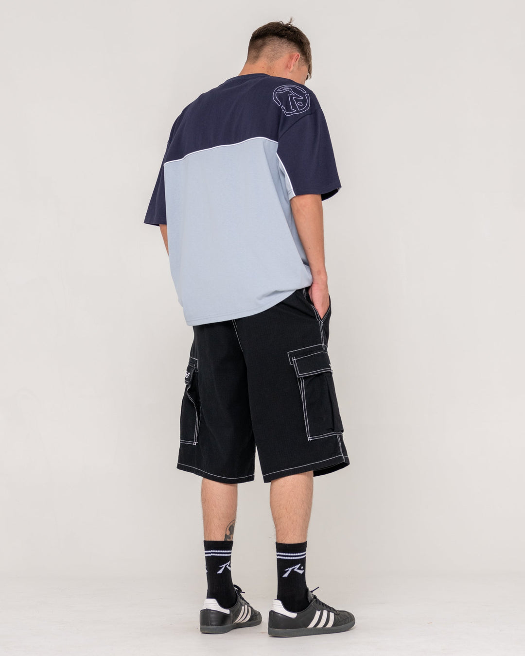 Rusty Infinity 2.0 Short Sleeve Tee - Smokey Blue - Sun Diego Boardshop
