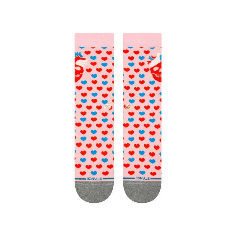 Stance Strange Love X Stance Cotton Crew Socks - PINK - Sun Diego Boardshop