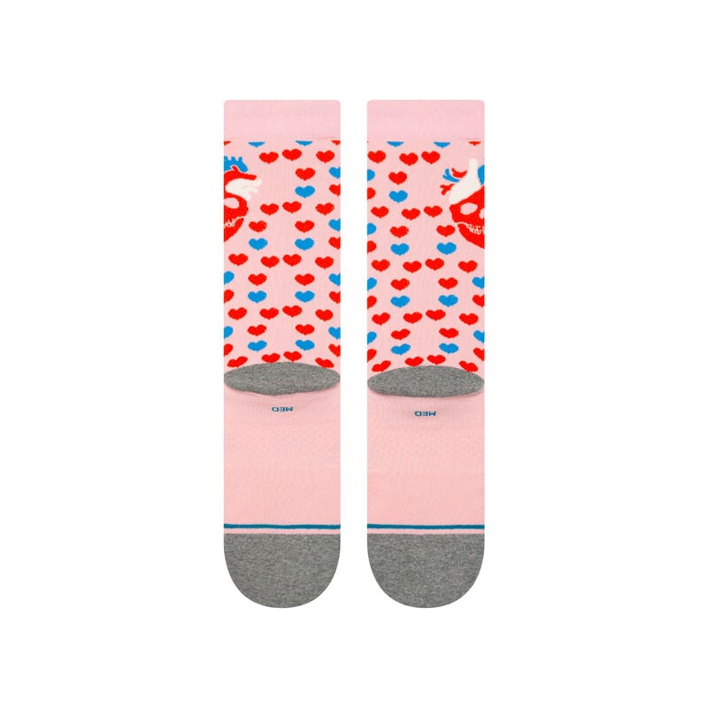 Stance Strange Love X Stance Cotton Crew Socks - PINK - Sun Diego Boardshop