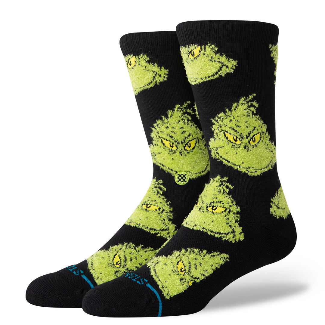 Stance The Grinch X Stance Crew Socks - BLACK - Sun Diego Boardshop