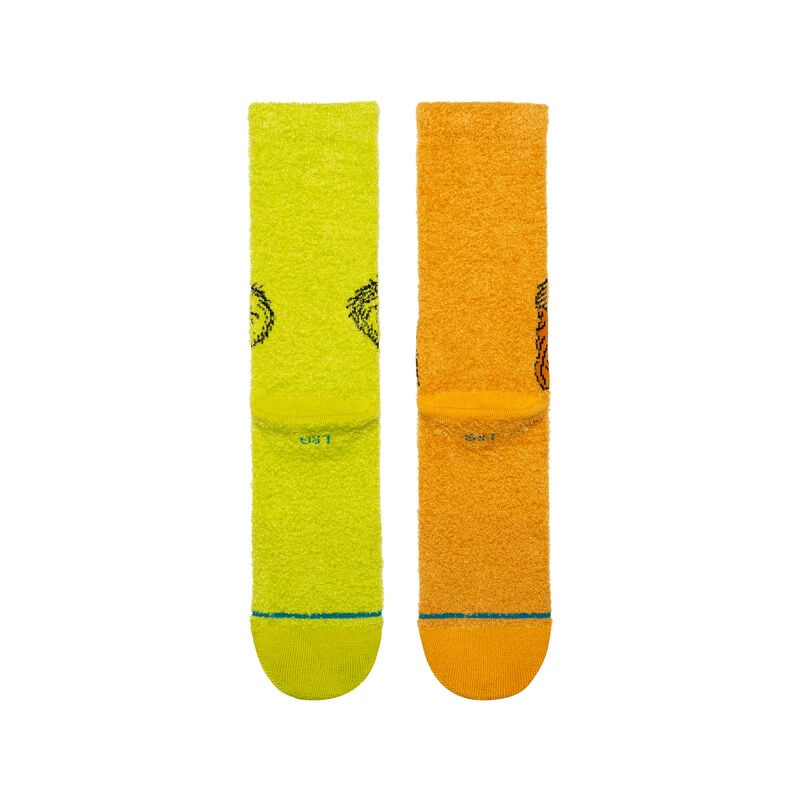 Stance The Grinch X Stance Fuzzy Crew Socks - Green - Sun Diego Boardshop