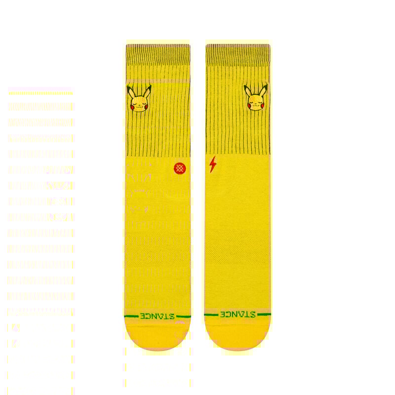 Stance Pikachu Crew Socks - Yellow - Sun Diego Boardshop