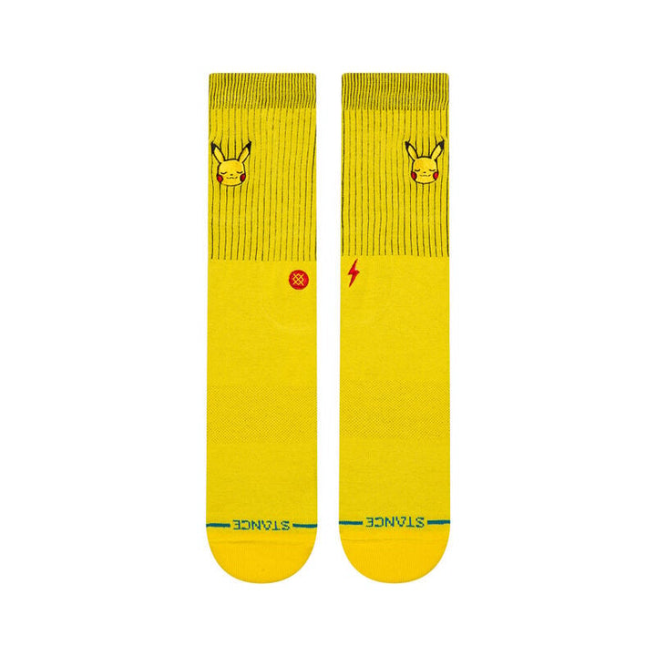 Stance Pikachu Crew Socks - Yellow - Sun Diego Boardshop