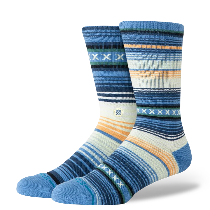 Stance Men's Curren St Crew Sock - Capri Blue - Sun Diego Boardshop