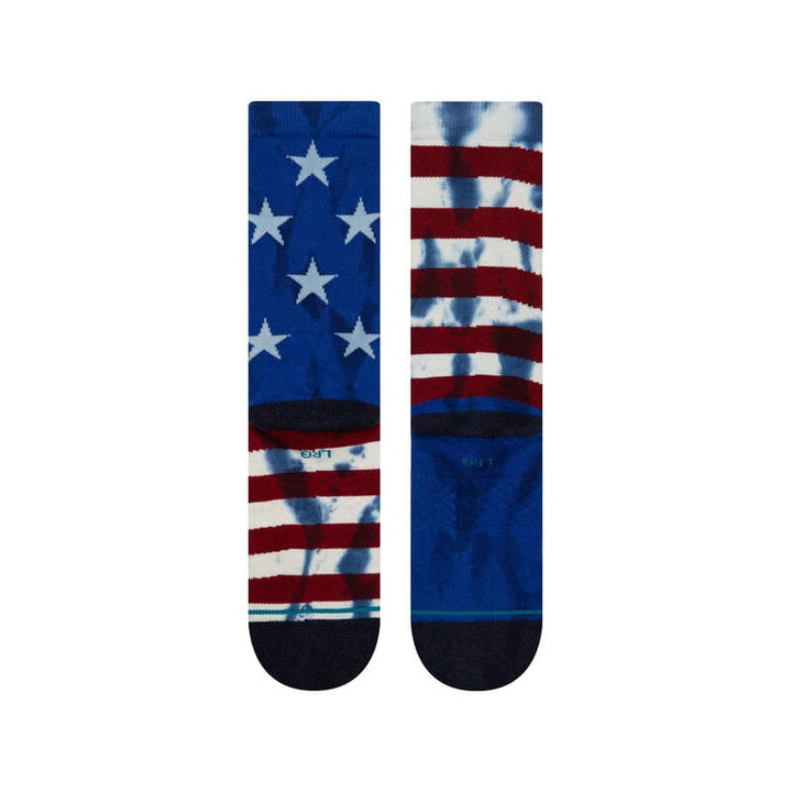 Stance The Banner Cotton Crew Medium Cushion Socks - NAVY - Sun Diego Boardshop