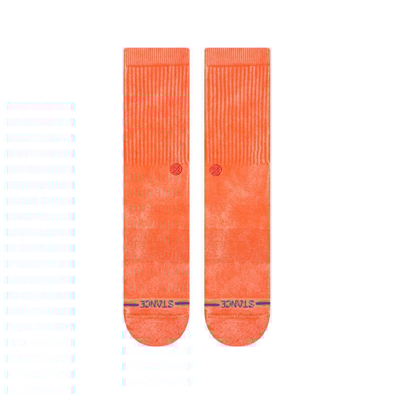 Stance Icon Dyed Crew Socks - CORAL - Sun Diego Boardshop