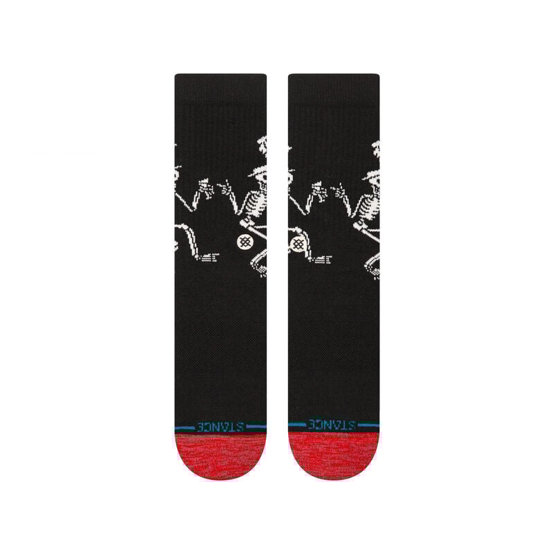 Stance Social Distortion Skelly Dancing Crew Socks - BLACK - Sun Diego Boardshop