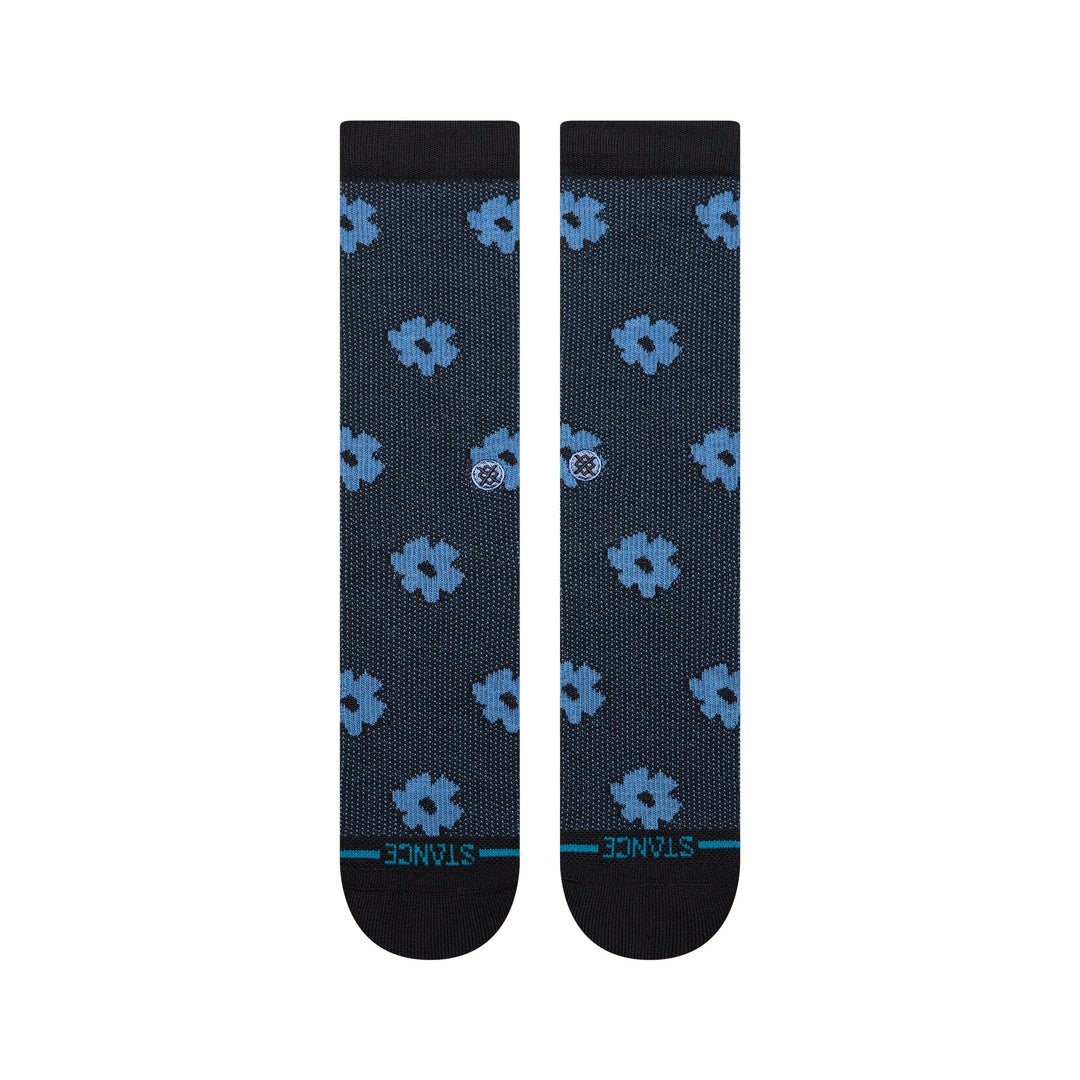 Stance Digital Daisy Crew Socks - Black - Sun Diego Boardshop